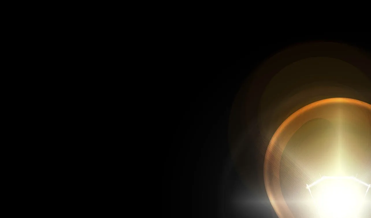 A lit bulb emulating
